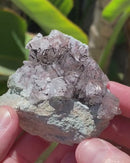 Copper "Barbed Wire" in Calcite