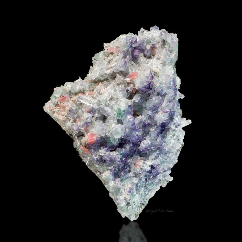 Fluorite, Rhodochrosite and Quartz