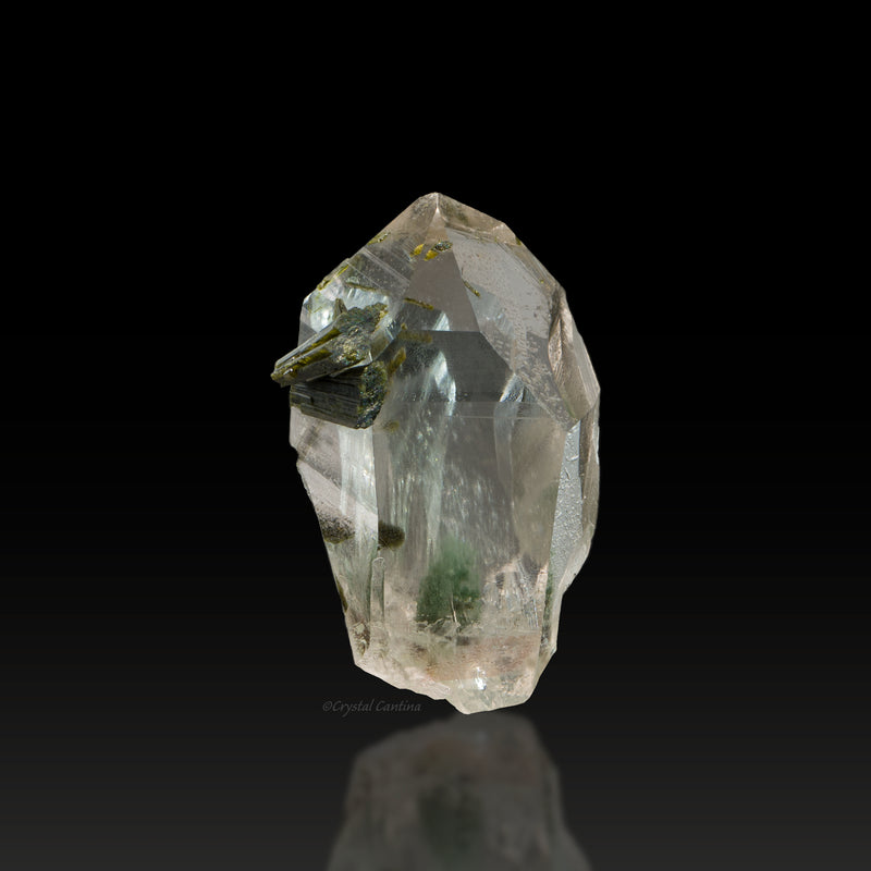 Epidote On and In Quartz with Chlorite