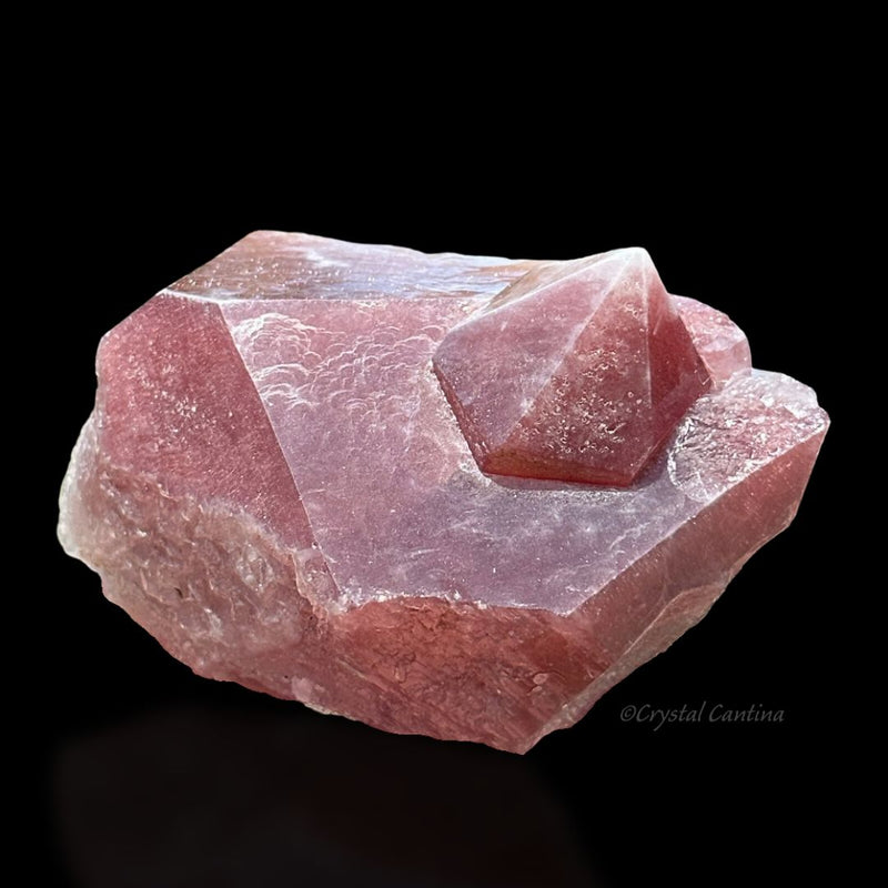 Natural "Strawberry Quartz"  Hematite Sparkle Red Pink Quartz Crystal Crystals Uruáchic, Uruáchic Municipality, Chihuahua, Mexico