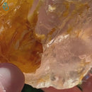 Bi-Color Spinel Law Twinned Fluorite Enhydro