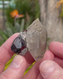 Garnets On Doubly-Terminated Quartz