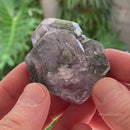 Purple Apatite with Actinolite