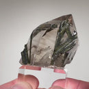 Epidote On and In Quartz