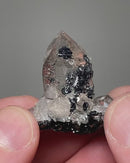 Quartz with Black Hematite