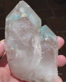 Ajoite Included Quartz "Twins"