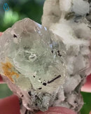 Fluorite Enhydro on Feldspar