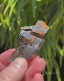 Siderite and Goethite on Smoky Quartz