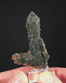 Prase Quartz with Andradite Garnets