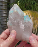 Ajoite Included Quartz "Twins"