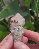 Crystallized Copper On and In Calcite