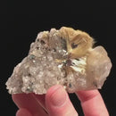 Rutile "Stars" On and In Quartz