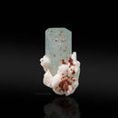 Aquamarine Enhydro with Garnets