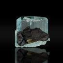 Aquamarine with Etched Black Tourmaline