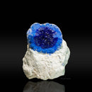 Azurite Geode on Clay Matrix