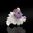 Fluorite on Quartz with Dolomite