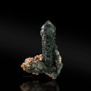 Prase Quartz with Andradite Garnets