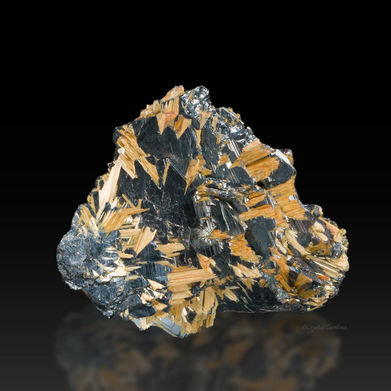 Rutile Cluster with Hematite