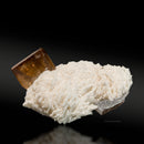 Dark-Sherry Topaz on Albite