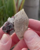 Garnets On Doubly-Terminated Quartz
