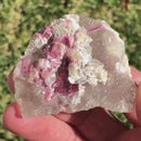 Tourmaline v. Rubellite on Quartz with Mica