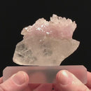 Rose Quartz on Quartz Crystal
