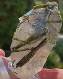 Epidote On and In Quartz
