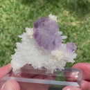 Fluorite on Quartz with Dolomite