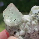 Fluorite Enhydro on Feldspar
